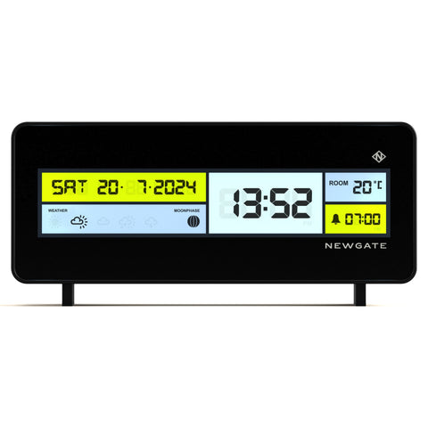 Newgate Futurama Lcd Alarm Clock Black Case Black Lens V398-NGLCD/FUTUR1