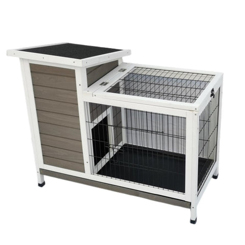 YES4PETS Rabbit Hutch Cat House Cage Guinea Pig Ferret Cage V278-PET-W-LEG-CC914