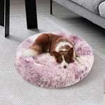 Pawfriends Dog Cat Pet Calming Bed Warm Soft Plush Round Nest Comfy Sleeping Kennel Cave 90 V360-PTDB0013-PP-M