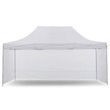 Gazebo Tent Marquee 3x4.5m PopUp Outdoor Wallaroo White GAZ-POP-3X45-WH