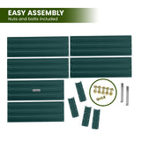 Wallaroo Garden Bed 210 x 90 x 30cm Galvanized Steel - Green GBD-BSW-2109-GN