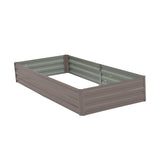 Wallaroo Garden Bed 210 x 90 x 30cm Galvanized Steel - Grey GBD-BSW-2109-GY