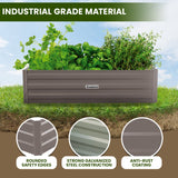 Wallaroo Garden Bed 210 x 90 x 30cm Galvanized Steel - Grey GBD-BSW-2109-GY