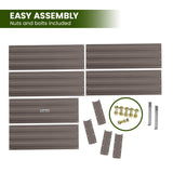 Wallaroo Garden Bed 210 x 90 x 30cm Galvanized Steel - Grey GBD-BSW-2109-GY