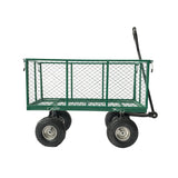 Steel Mesh Garden Trolley Cart - Green GMC-H38-GN