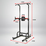 Powertrain Multi Station Home Gym Chin-up Pull-up Tower HGM-POW-J06-BLK