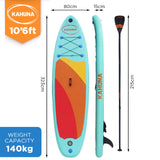 Kahuna Hana Inflatable Stand Up Paddle Board 10ft6in iSUP Accessories IFB-HLE-320-TL