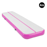 Powertrain 4m x 1m Air Track Inflatable Gymnastics Mat - Pink IFM-XBO-004-PK