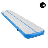 Powertrain 5m x 1m Air Track Inflatable Gymnastics Mat - Blue IFM-XBO-005-BU