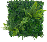 Jungle Fern Vertical Garden / Green Wall UV Resistant 1m x 1m V77-1104944