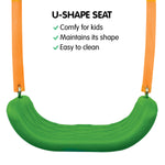 Kahuna Kids 4-Seater Swing Set Purple Green KSS-KLB-3S-PUGN