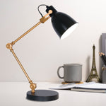 Sarantino Adjustable Metal Table Lamp in Black and Gold LMP-MLM-3523