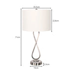 Sarantino Contemporary Table Lamp in Nickel Finish LMP-MLM-4600