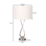 Sarantino Contemporary Table Lamp in Nickel Finish LMP-MLM-4600