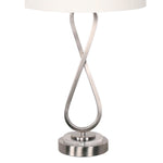 Sarantino Contemporary Table Lamp in Nickel Finish LMP-MLM-4600