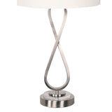 Sarantino Contemporary Table Lamp in Nickel Finish LMP-MLM-4600