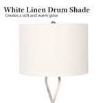 Sarantino Contemporary Table Lamp in Nickel Finish LMP-MLM-4600