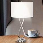 Sarantino Contemporary Table Lamp in Nickel Finish LMP-MLM-4600