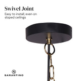 Sarantino Black and Gold Pendant Light LMP-MLM-50216