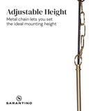 Sarantino Black and Gold Pendant Light LMP-MLM-50216