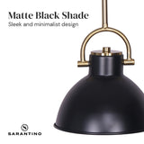 Sarantino Black and Gold Pendant Light LMP-MLM-50216