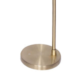 Sarantino Metal Floor Lamp Brass Finish Adjustable Height LMP-MLM-50529