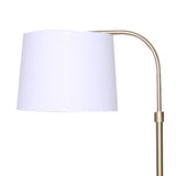 Sarantino Metal Floor Lamp Brass Finish Adjustable Height LMP-MLM-50529