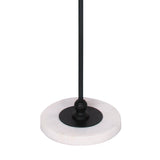 Sarantino Metal Floor Lamp with Marble Base & Off-White Shade LMP-MLM-50614