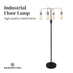 Sarantino 4-Light Industrial Floor Lamp LMP-MLM-50713