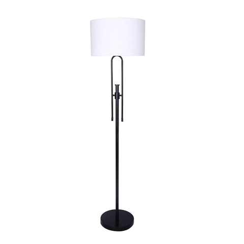 Sarantino Height-Adjustable Metal Floor Lamp Matte Black LMP-MLM-50726