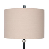 Sarantino Metal Table Lamp with Linen Drum Shade LMP-MLM-50758-02