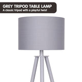 Sarantino Tripod Desk Lamp in Metal & Wood Nordic Minimalist Light LMP-MLM-610