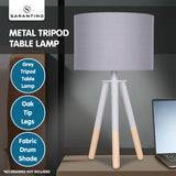 Sarantino Tripod Desk Lamp in Metal & Wood Nordic Minimalist Light LMP-MLM-610