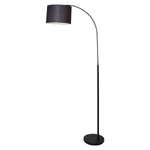 Sarantino Metal Arc Arm Floor Lamp Shade Black LMP-MLM-636