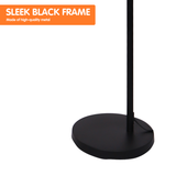 Sarantino Metal Arc Arm Floor Lamp Shade Black LMP-MLM-636