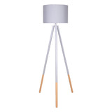 Sarantino Adjustable Height Arc Floor Lamp Antique Brass Shade LMP-MLM-681