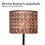 Sarantino Rattan Desk Lamp LMP-MLM-6979