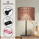 Sarantino Rattan Desk Lamp LMP-MLM-6979