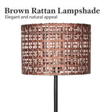 Sarantino Rattan Floor Lamp LMP-MLM-6980