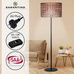 Sarantino Rattan Floor Lamp LMP-MLM-6980