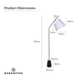 Sarantino Modern Arc Floor Lamp LMP-MLM-ML83589