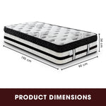 Laura Hill Single Mattress with Euro Top - 34cm MTS-T34-SN