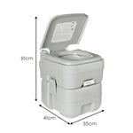 Wallaroo 20L Camping Portable Toilet PTL-MAS-20L-001