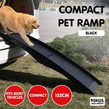 Furtastic 152cm Portable Dog Pet Ramp - Black PTS-EJE-DF-BK