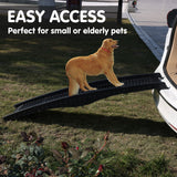 Furtastic 152cm Portable Dog Pet Ramp - Black PTS-EJE-DF-BK