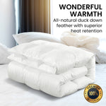 Laura Hill 500GSM Duck Down Feather Quilt Comforter Doona - Queen QLT-DDF-500-QN