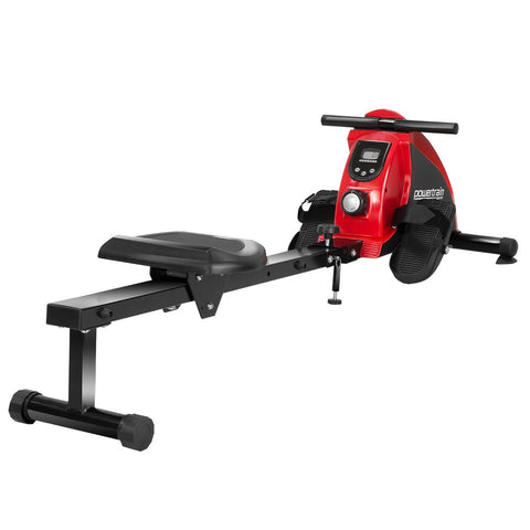 Powertrain Foldable Rowing Machine Magnetic Resistance RW-H02 - Red ROM-QIM-R02-BK