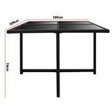 9 Piece PE Rattan Garden Patio Outdoor Dining Set Black RTA-ASA-9PC-BK