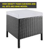 9 Piece PE Rattan Garden Patio Outdoor Dining Set Black RTA-ASA-9PC-BK