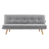 Sarantino 3 Seater Linen Couch Sofa Bed Lounge Futon - Light Grey SOFA-M2490-LNN-LGY